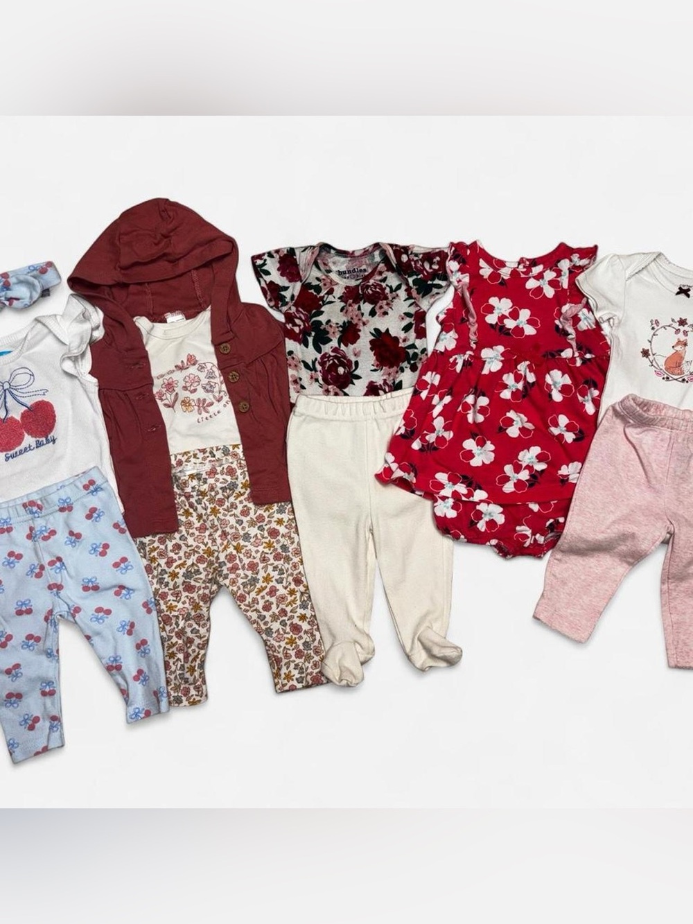 0-3M Girl Outfit Variety Bundle